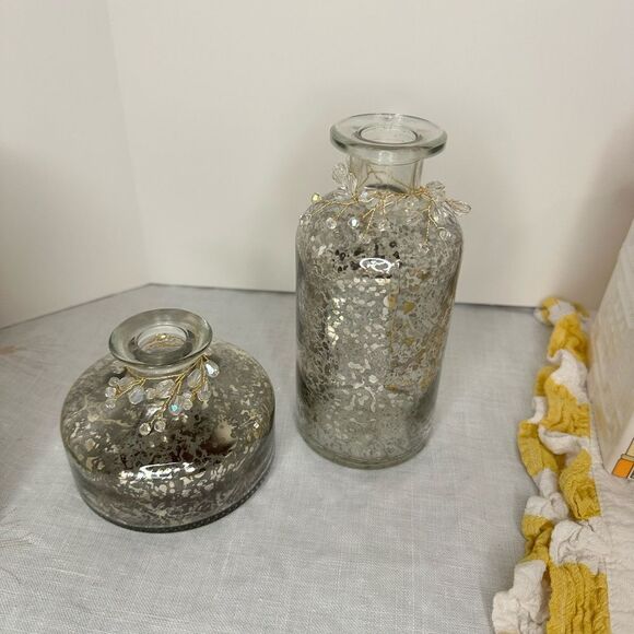 Decorative Glass Vase pair - Picture 1 of 3